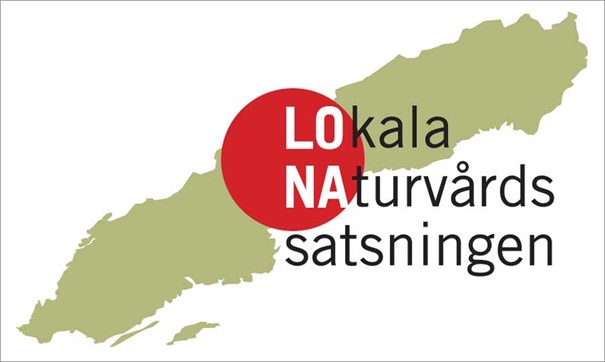 Text Lokala naturvårdssatsningen på grön karta av Sverige